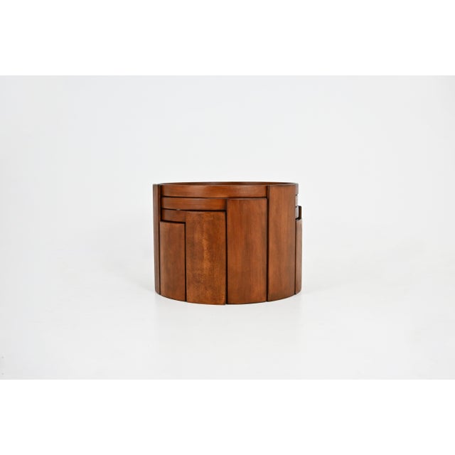 Mid-Century Modern Large Model 780 Nesting Tables by Gianfranco Frattini for Cassina, 1960s, Set of 4 For Sale - Image 3 of 14