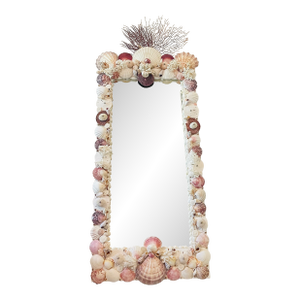 Fabulous Sea Shell Encrusted 4 Ft Wall Mirror