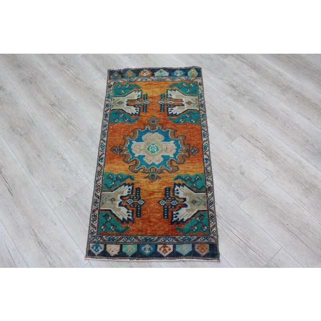 Vintage Turkish Anatolian Rug - 20"x39.5" For Sale - Image 10 of 10