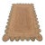 Olive Green Scallop Edge Jute Rug 2.6x10 Ft. For Sale