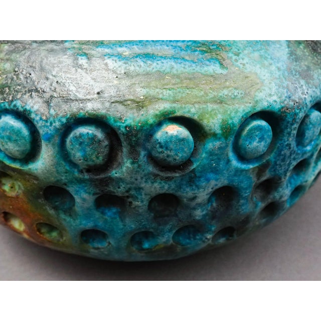 Green Alvino Bagni Italy for Raymor Sea Garden Mid-Century Modern Art Pottery Vase For Sale - Image 8 of 9