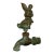 Vintage H.W. Axford Artisan Cast Bronze Bunny Rabbit Spigot - Arrowhead Brass Faucet For Sale
