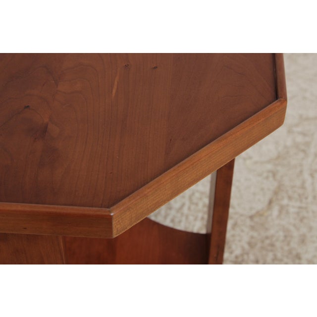 Stickley Arts and Crafts Cherry Octagonal Mission Lamp Table For Sale - Image 10 of 15