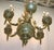 French Antique French Bronze Chandelier Ceiling Light Fixture With Torchiere Arms, Rewired For Sale - Image 3 of 11