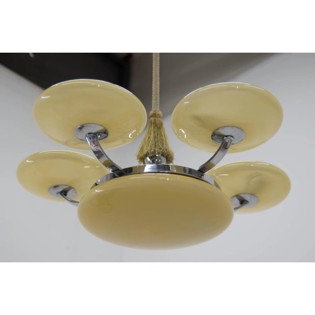 Large Art Deco Chandelier, 1930s For Sale - Image 4 of 14