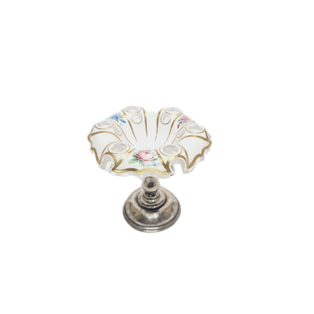 Danish Biedermeier Salt Bowl on Stand, 1890s For Sale - Image 3 of 9