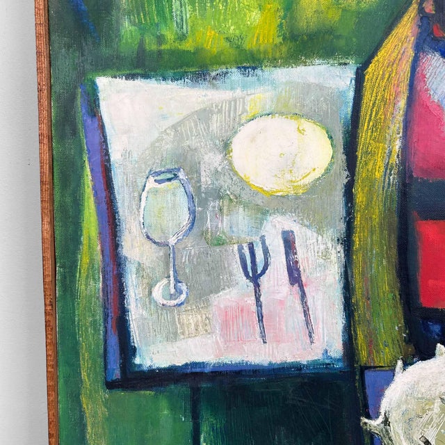 1960s Seno Sakae, Sazae After Dinner, 1960s, Oil on Canvas For Sale - Image 5 of 11