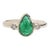 1.3ct Emerald Ring With Natural Diamond Accents: Solid 14k Gold, ,Size 6.75 For Sale