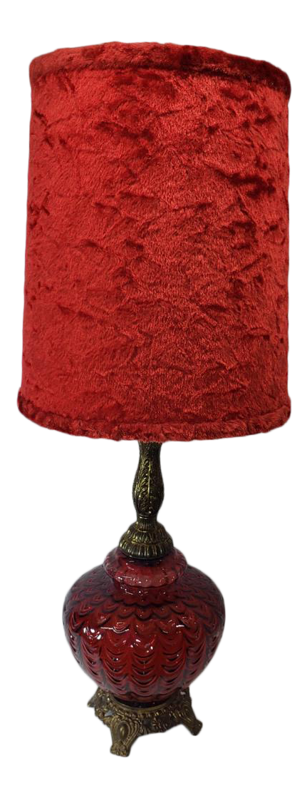crushed velvet table lamp shade