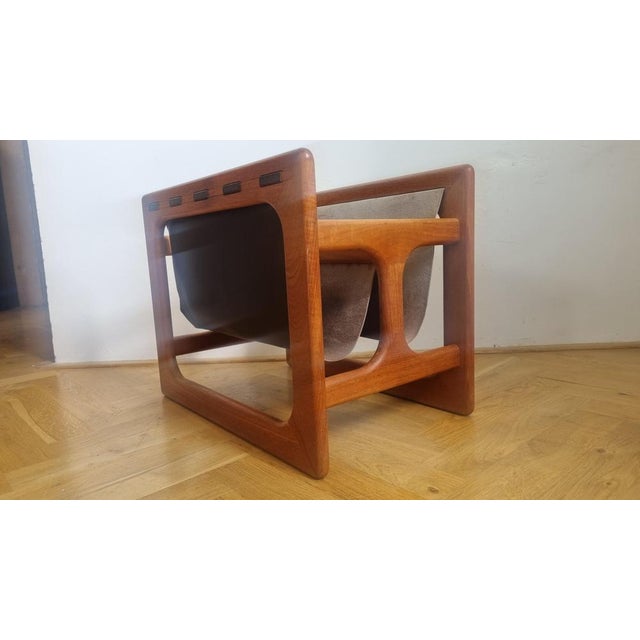 Mid-Century Teak Magazine Rack attributed to Salin Møbler, Aksel Kjersgaard, Denmark, 1970s For Sale - Image 9 of 14