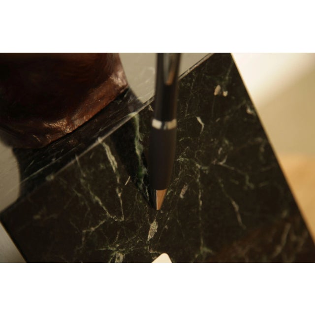 Lawrence Ludtke 1990's Male Bronze Bust For Sale - Image 12 of 13