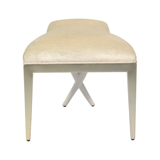 The Christopher Guy Ferragamo Crossed Leg Vanity Stool by Christopher Guy embodies refined elegance with a sculptural...
