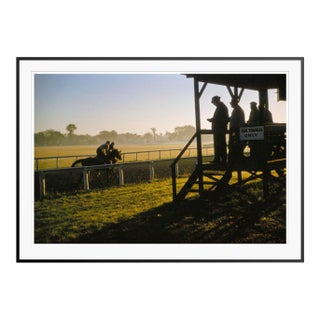 Toni Frissell 'Morning Training at Saratago' Archival Pigment Print Framed in Black For Sale