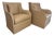 2020s Attributed to Gregorius Pineo Custom Leather Lounge Chairs - A Pair For Sale