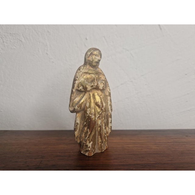 Baroque Figure of a Saint, 1800s For Sale - Image 5 of 5
