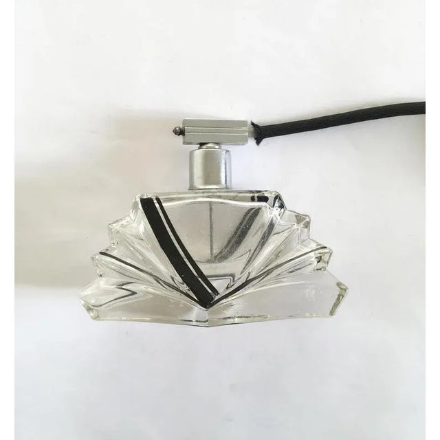 Glass Perfume Sprayer with Black Silk Air Pump, 1930 For Sale - Image 9 of 16