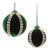 Shimmer Ball Ornaments (Set of 4)  3" & 4" Plastic/Polyester Christmas Decorations For Sale