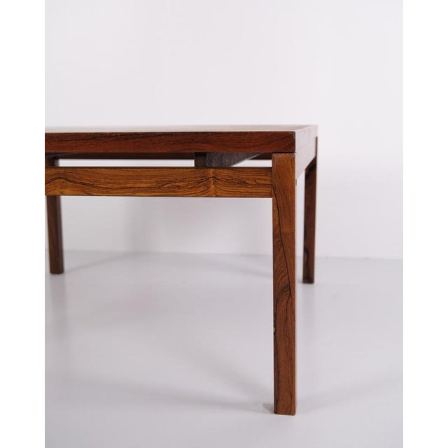 Danish Square Rosewood Coffee Table, 1960s For Sale - Image 4 of 7