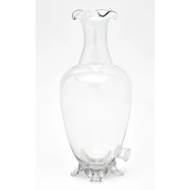 Transparent Antique French Glass Perfume Bottles - a Pair For Sale - Image 8 of 10