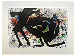 Joan Miro, Composition for Derriére Le Miroir No. 203, 1973, Original Color Lithograph