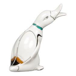 Ceramic Art Deco Porcelain Duck, Taiwan, 1970s For Sale - Image 7 of 9