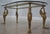 1900 - 1909 Vintage Bronze Swan Frame Glass Top Coffee Table For Sale - Image 5 of 13