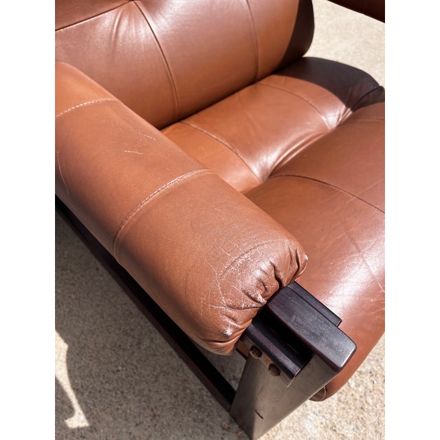 Percival Lafer Brazilian Rosewood & Leather Lounge Chair, Circa 1960s For Sale - Image 11 of 16