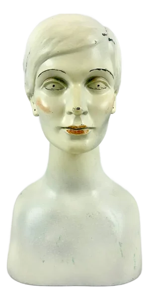 Mid-Century Female Head Mannequin Sculpture, 1950s