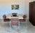 Peach Newly Upholstered Minimalist Milo Baughman-Style Chrome Armchairs, Set of 4 For Sale - Image 8 of 18