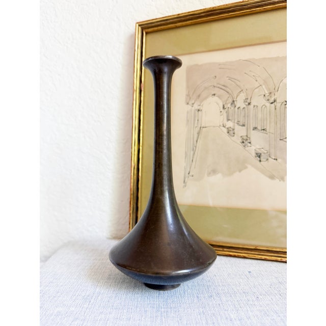 Meiji Era Bronze Vase, Japan For Sale - Image 4 of 9