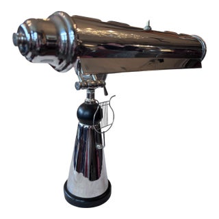Art Deco Chrome and Bakelite Adjustable Piano Lamp For Sale