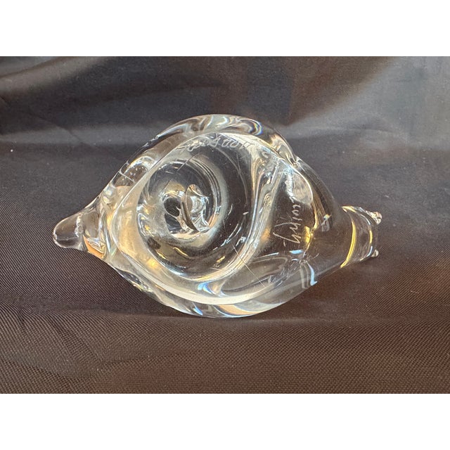 Swedish Mid Century Modern Art Glass Snail Figurine Paperweight For Sale - Image 11 of 17