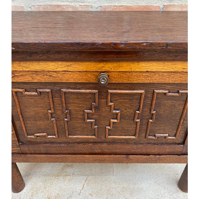Late 19th Century French Carved Oak Coffer For Sale - Image 17 of 18