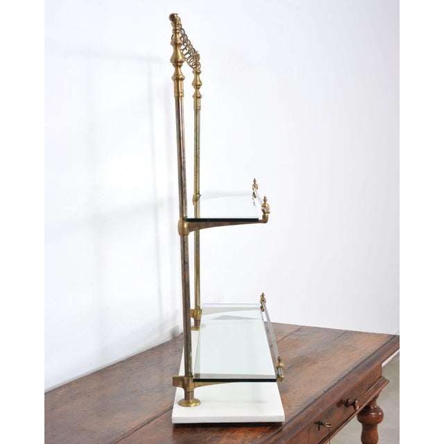 Metal French Bronze Marble Patisserie Pastry Shelf Display Stand For Sale - Image 7 of 18