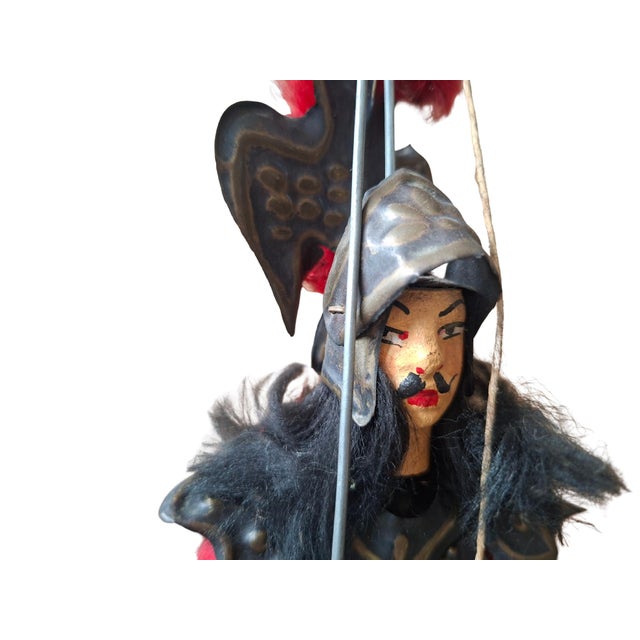 Wood Lanzafame Company, Sicilian Puppet Couple Orlando and Angelica, 1985, Iron and Wood For Sale - Image 7 of 11