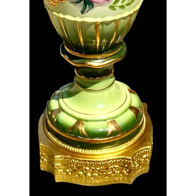 Vintage 1940s Porcelain Table Lamp, Antique Lighting, Good Condition For Sale - Image 10 of 18