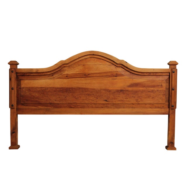 Southwest Rustic Pine King Headboard Chairish