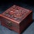 Vintage Carved "Hundred Blessings" Red Sandalwood Jewelry Box / Keepsake Chest For Sale - Image 4 of 10