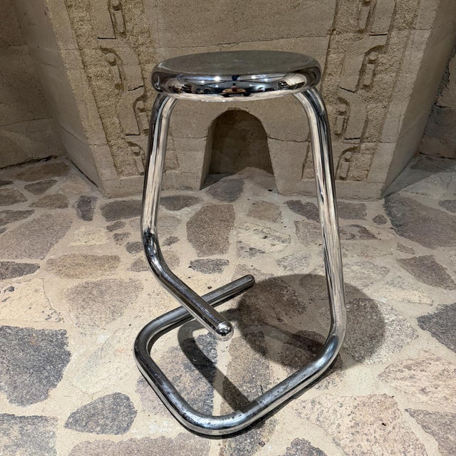 1970s Mid Cenutry Post Modern K700 "Paperclip" Bar Stools by Kinetics Furniture For Sale - Image 5 of 11