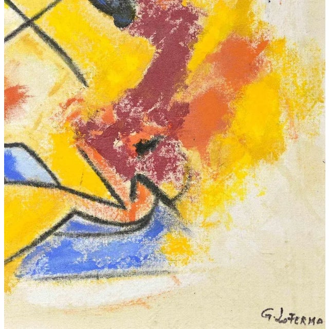 Color abstract composition is an artwork realized byGiorgio Lo Fermo, in 2020. Oil on canvas. cm 50 x 60 , no frame. Hand...