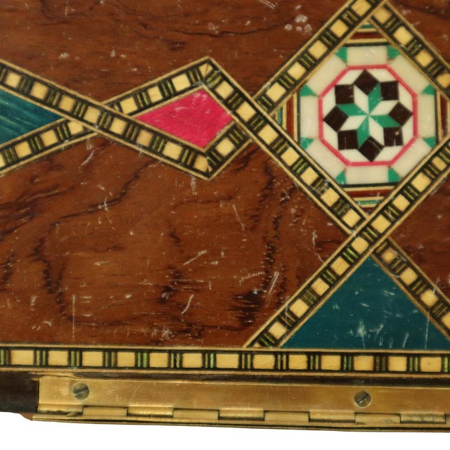 Marquetry Inlay Jewelry Trinket Box, 1970s For Sale - Image 18 of 18