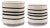 Striped Woven Cotton Basket (Set of 2) For Sale