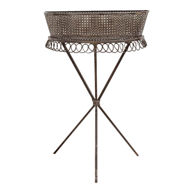 1950s Cap d'Ail Rigitulle Plant Holder by Mathieu Mategot For Sale