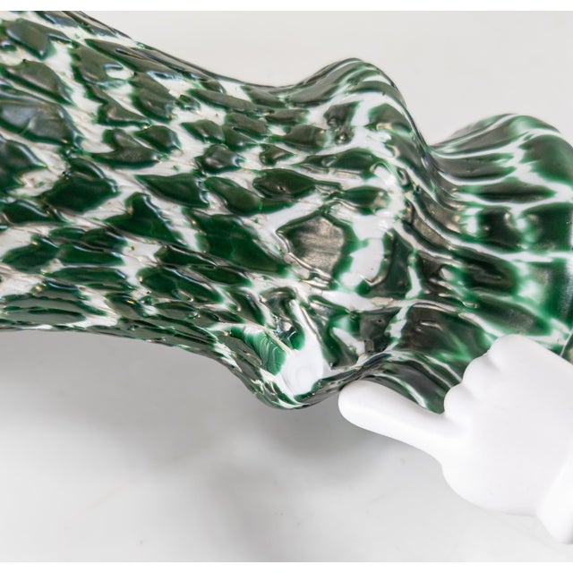 19th Century Bohemian Unusual Art Glass Lamp Base For Sale - Image 13 of 13