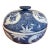 Maitland Smith Large Chinoiserie Blue & White Porcelain Centerpiece Bowl With Lid For Sale