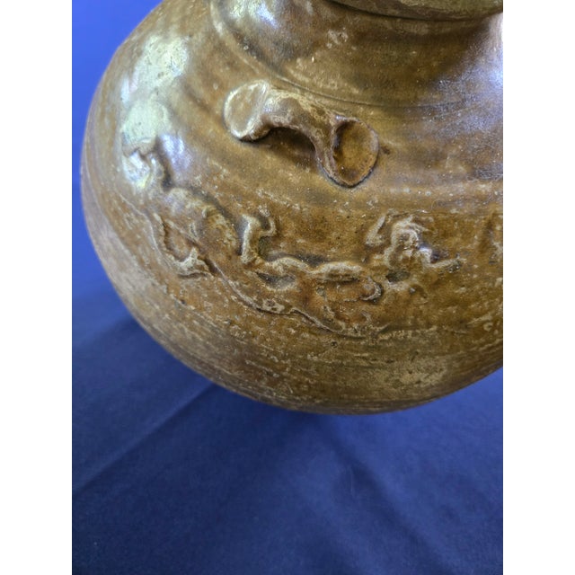 Ceramic Antique Large Ceramic Chinese Ming Vase For Sale - Image 7 of 9