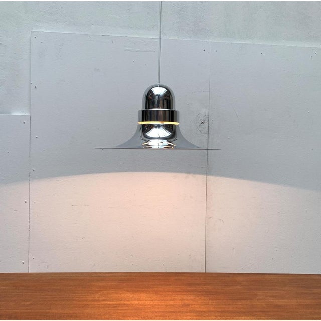 Metal Mid-Century Space Age Tulip Pendant Lamp, 1960s For Sale - Image 7 of 18