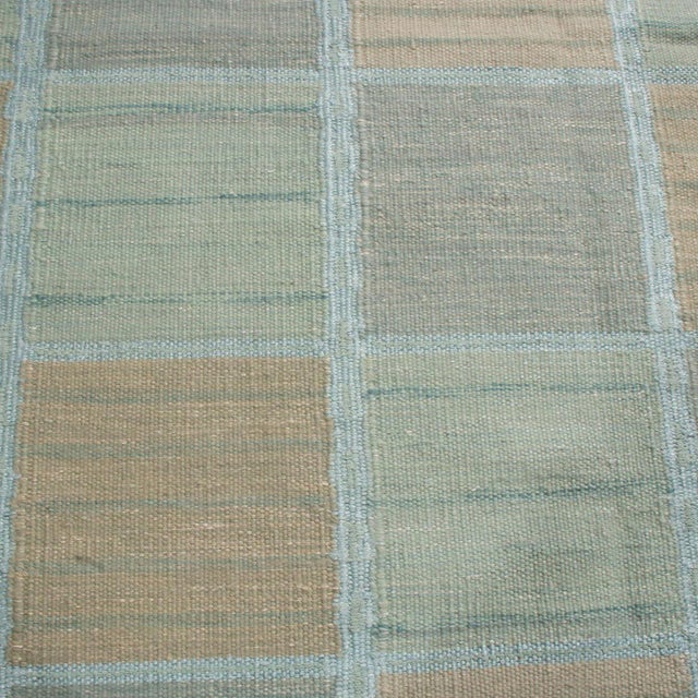 Turquoise Stockholm Rug by Celerie Kemble for Chairish, 5'x7' For Sale - Image 8 of 8