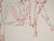 Red Three Poses - Original Male Nude Figurative Drawing on Paper For Sale - Image 8 of 8