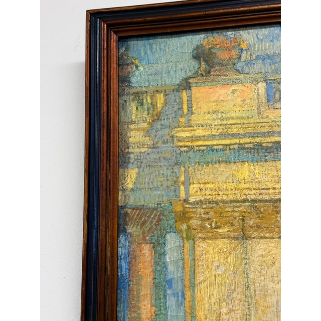 Signed Original Ettore Caser (1880-1944) Early 20th Century Oil Painting Rare For Sale - Image 9 of 12